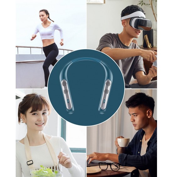 Bluetooth Speaker Bluenin Portable Bluetooth Speakers Wearable Neckband Bluetooth Speakers, Wireless Collar Speaker CVC 8.0 Noise Cancelling 3D Sound Personal Sport Speaker with Mic(Black) Bluetooth Speaker Bluenin Portable Bluetooth Speakers Wearable Neckband Bluetooth Speakers, Wireless Collar Speaker CVC 8.0 Noise Cancelling 3D Sound Personal Sport Speaker with Mic(Black)